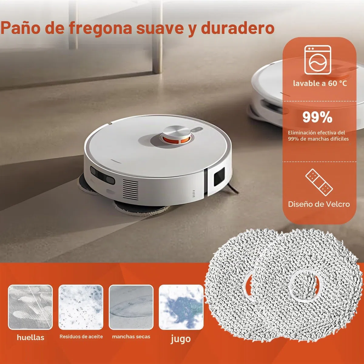 18 piezas de accesorios para aspiradora compatibles con Xiaomi Robot Vacuum X20+/X20 Plus – 1 cepillo principal, 4 bolsas de polvo, 4 cepillos laterales, 4 filtros, 4 paños de limpieza y 1 cepillo de