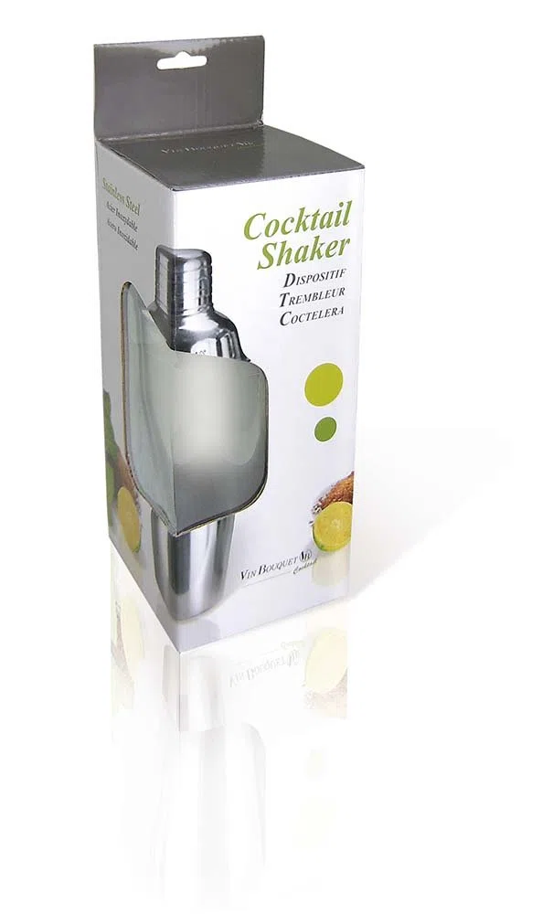 Vin Bouquet FIK 026 - Coctelera de Acero Inoxidable 500ml, Coctel, Profesional