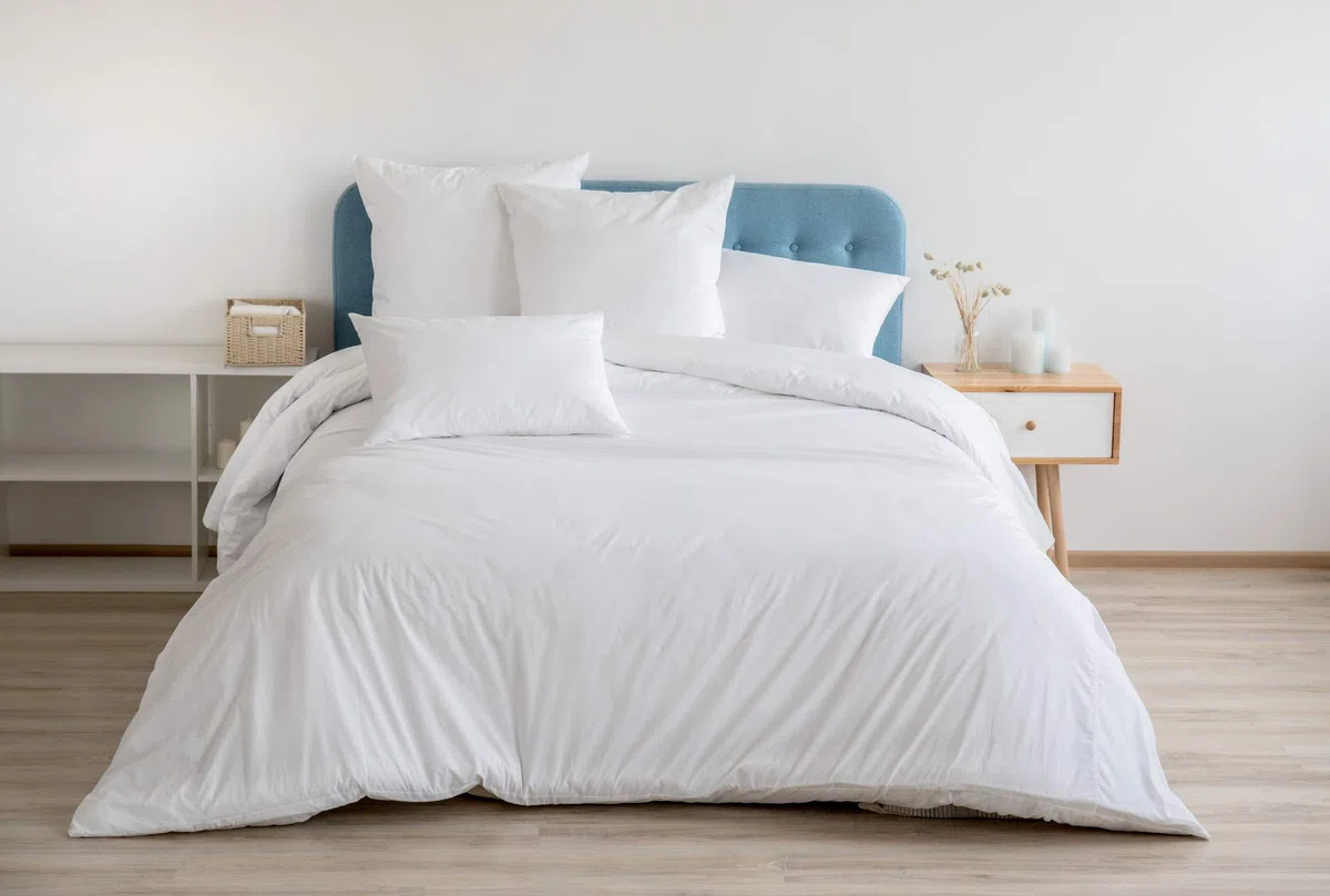 DHestia Hostelería - Funda Nórdica para Edredón Blanca Hotel 50% Algodón 50% Poliéster (230x240 cm - Cama 135)