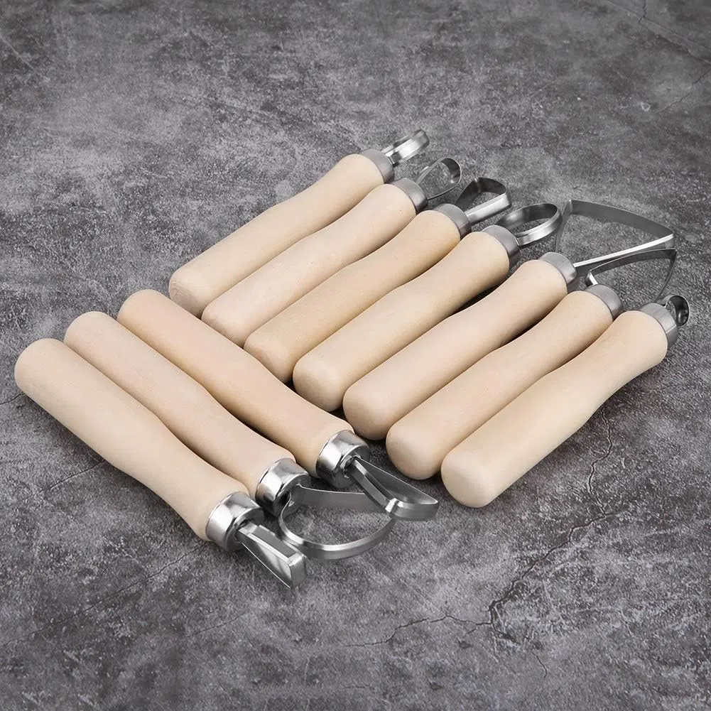 10 piezas de herramientas de tallado de cera de doble punta, juego de herramientas de cera, juego de herramientas de bricolaje para esculpir arcilla de cera de acero inoxidable