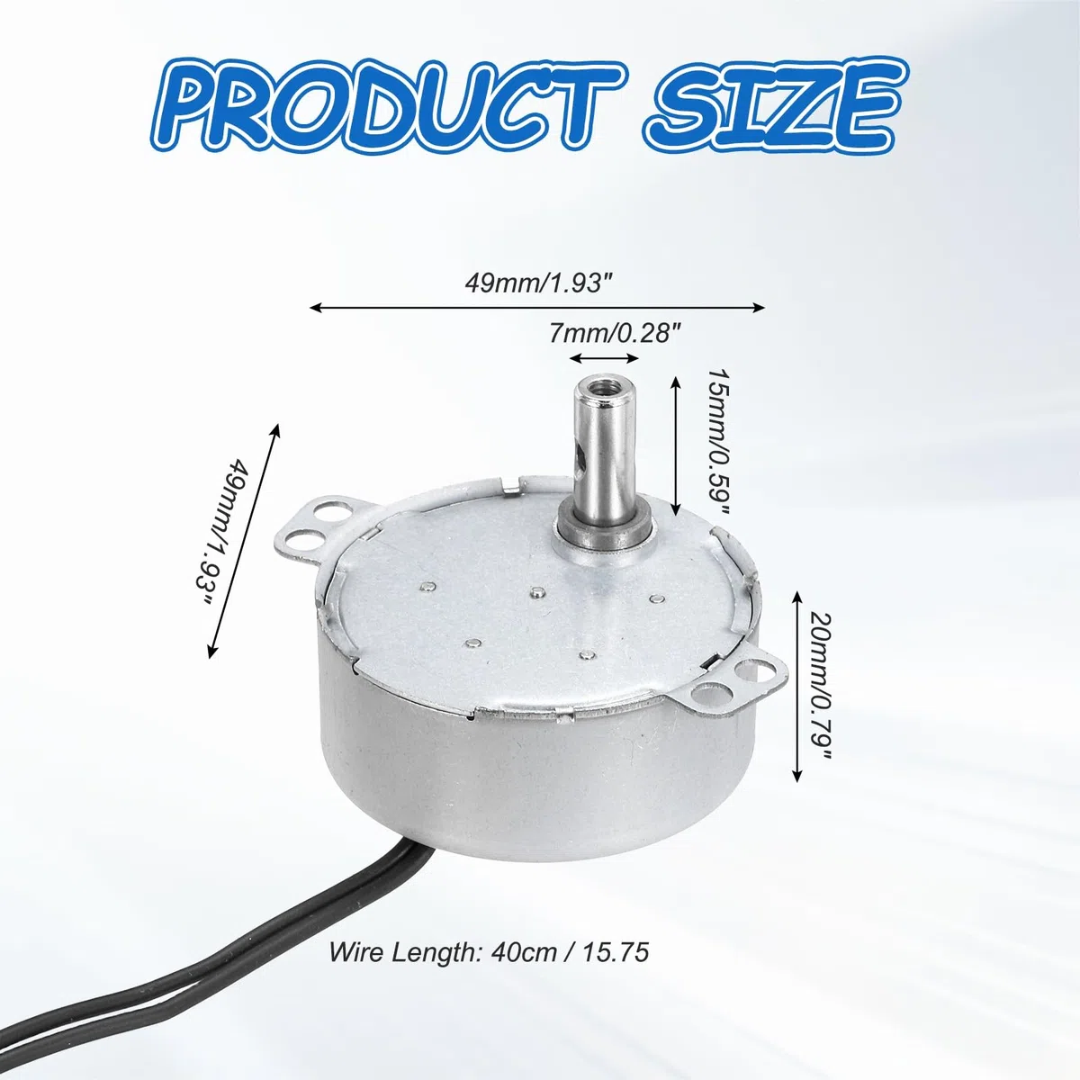 QUARKZMAN Motor Sincrónico, AC220-240V 50/60Hz 5-6 RPM CW/CCW 4W Motor Giratorio Lento De Baja Velocidad Para Ventilador Eléctrico, Calentador, Proyectos De Arte