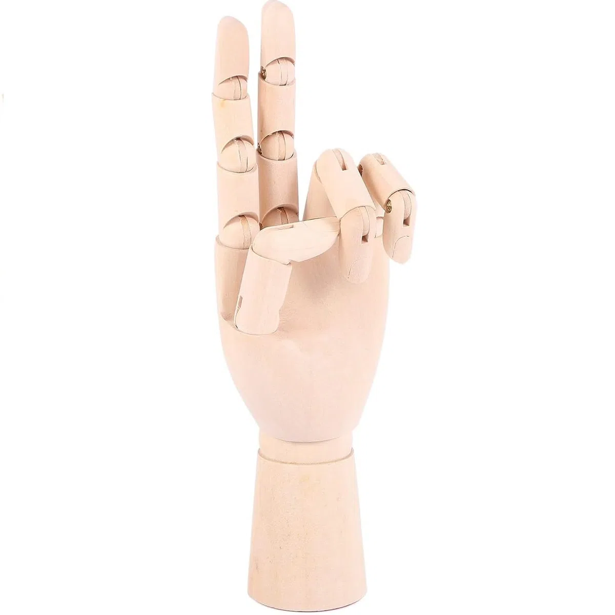 CABLEPELADO Mano articulada izquierda maniquí, Mano de Maniquí Articulada, Modelo de Mano para Dibujo, Maniquí de Mano de Madera, Mano de Modelo Artístico, 25 cm, Mano izquierda