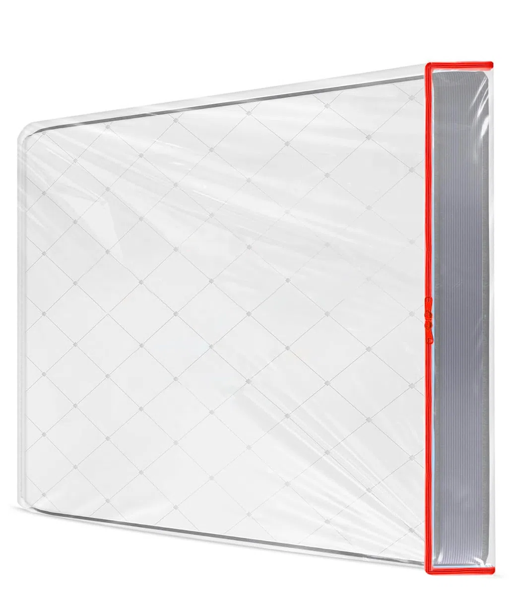 Funda de colchón de plástico 90 x 200 cm, protector de colchón con cremallera ancha, bolsa de colchón impermeable y resistente a roturas, para almacenamiento, mudanza, reutilizable (grosor 30 cm)