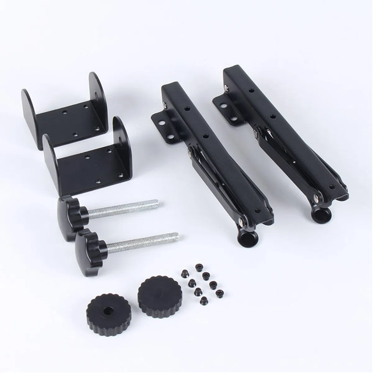 2 Piezas Teclado Plegable Soporte Bandeja Estantería Soporte Plegable para Bandeja de Teclado Soporte Extensible Plegable para Mesas de Ordenador y Escritorios de Oficina (Negro)