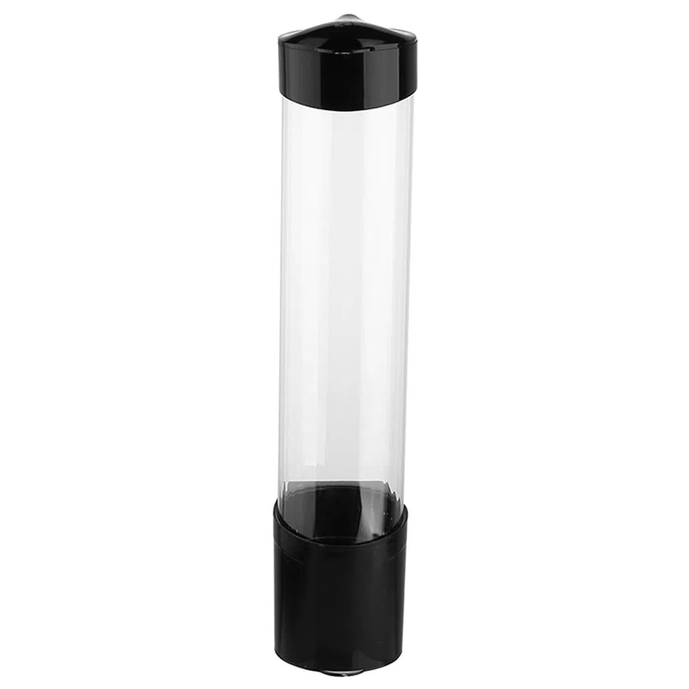 1 soporte desechable para vasos de pared, organizador de papel negro o plástico