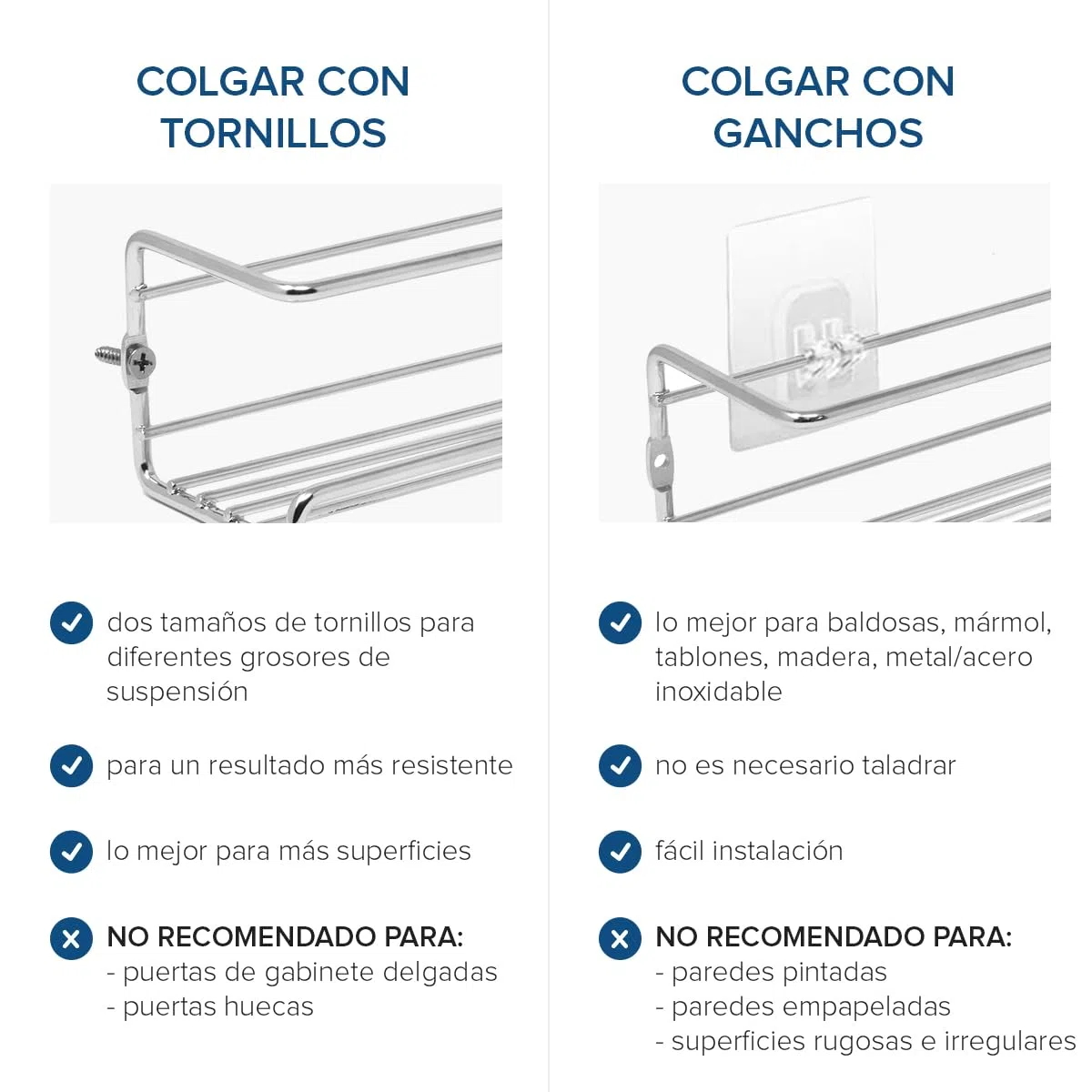 joeji's Kitchen Especiero de cuatro niveles | Especiero de cocina | Organizador de condimentos para estante de cocina | Organizador de especias para colgar en la pared | Plata