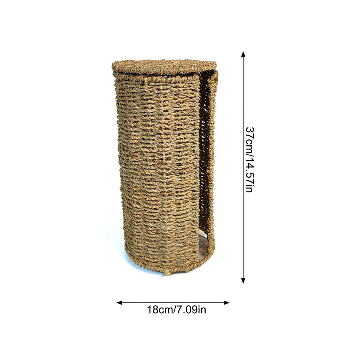 Organizador De Papel Higiénico | Cesta Tejida Natural Hecha A Mano,Cesta De Almacenamiento para Papel Higiénico | para Baño, Hogar, Aseo, Tocador, Armario, Ropero, Lavadero, Cabaña,