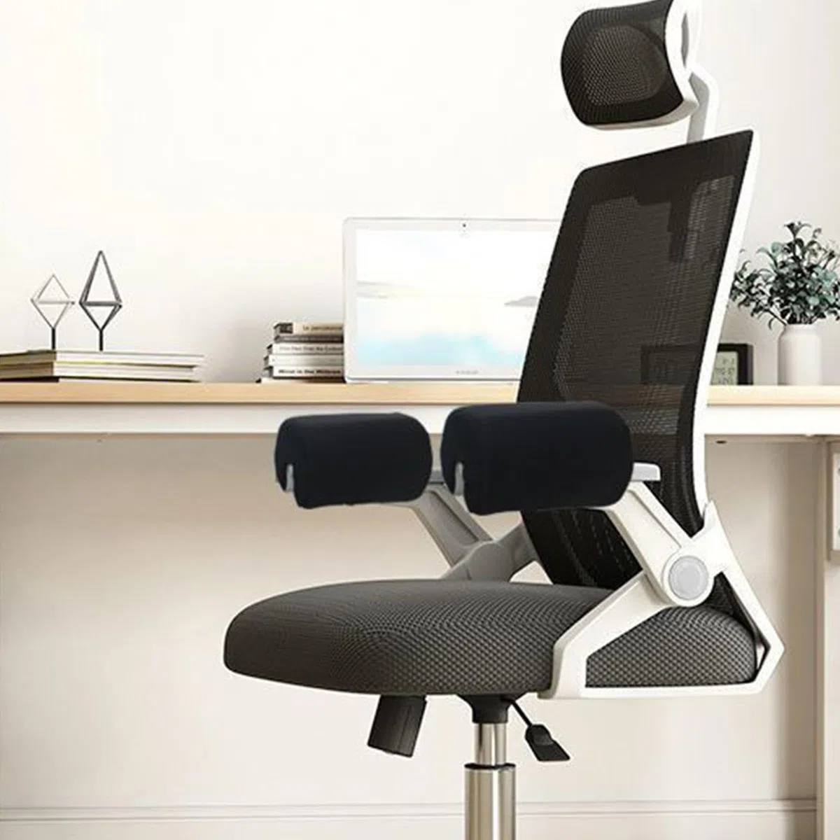 Cojines para reposabrazos de silla, cojín para codos, de espuma, cojín para el descanso del codo, cojín lavable para reposabrazos de escritorio, cubre reposabrazos para silla elevada para sillas