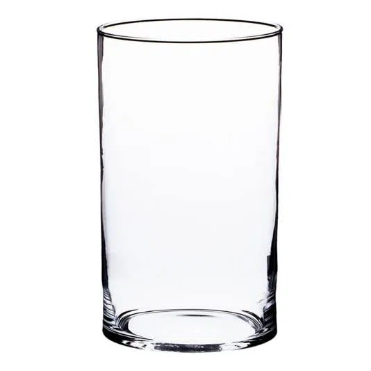 Cilindro de cristal sin suelo, borosilicato, de repuesto, para tumba, según el tamaño deseado, diámetro de 10 cm, altura de 25 cm, grosor de pared de 5 mm, transparente
