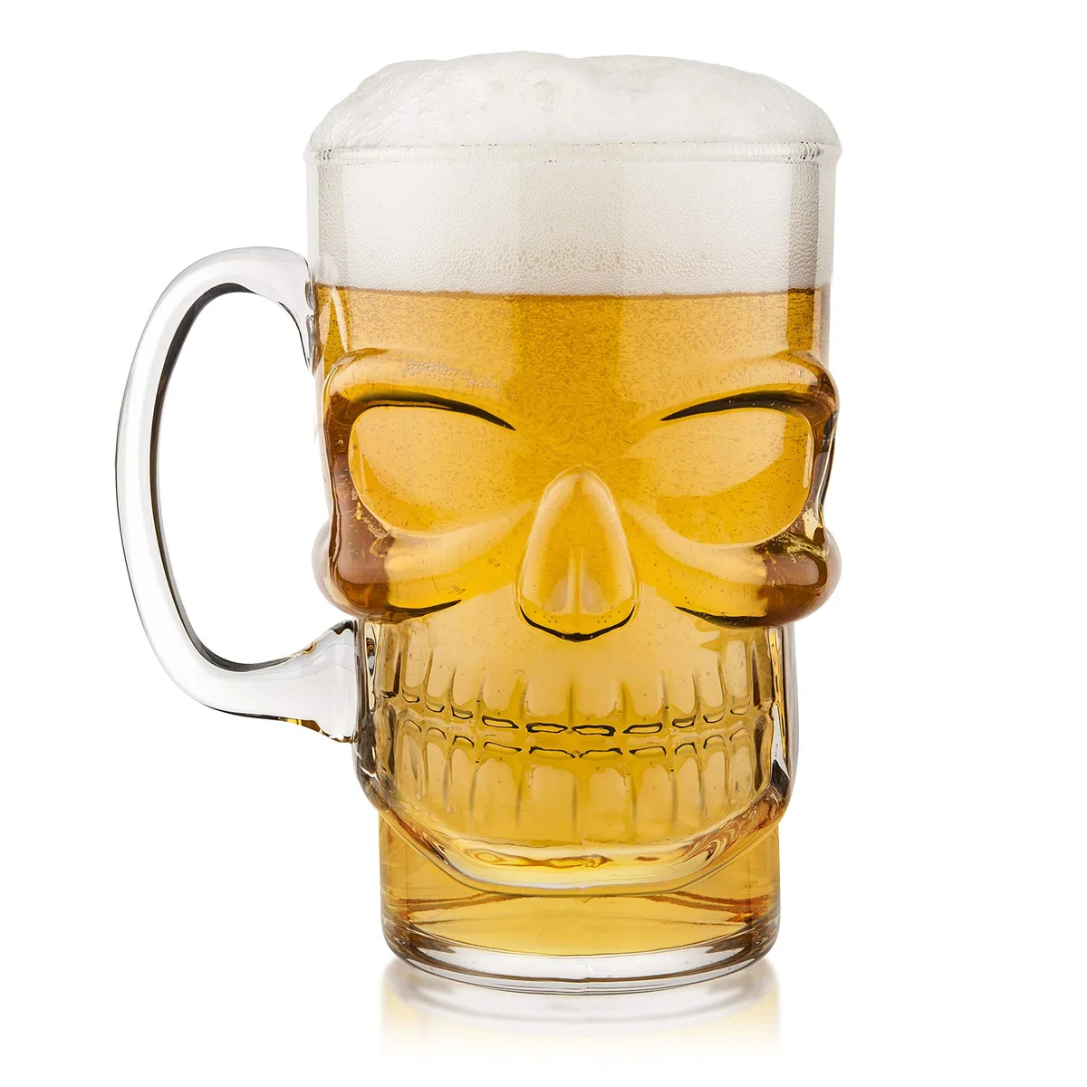 Final Touch FTA1862 Cráneo gótico Cerveza Lager Pint Glass, Barware de Halloween
