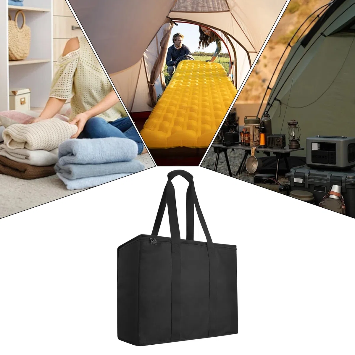 Genérico Bolsa de Viaje para Colchón Inflable Portátil | Funda de Nylon Resistente a Desgarros para Transporte | Organizador Ligero y Duradero para Guardar Colchones y Accesorios de Camping