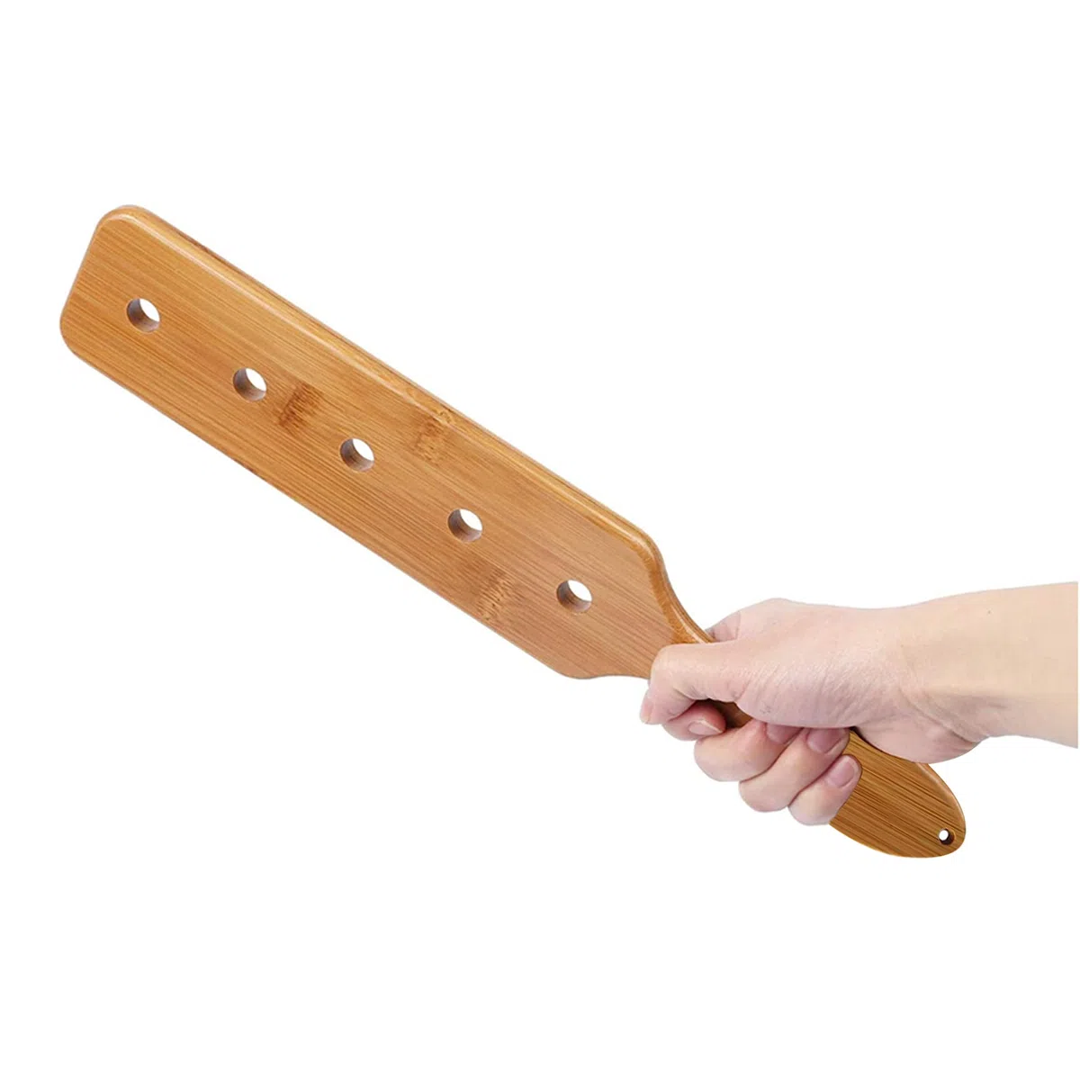 35.5cm Remo de Bambú Ligero Duradero Liso con Orificios de Flujo de Aire Remo de Madera Sin Acabado