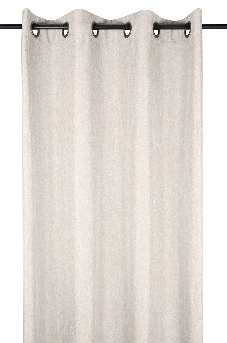 LOVELY CASA r68538001 BEA – Cortina con Ojales (poliéster, Lino 260 x 140 cm