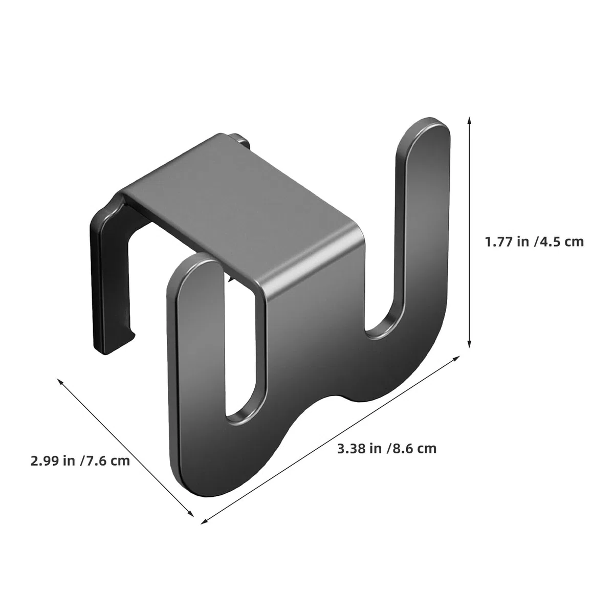 Mikikit Zapatero 3 Piezas de Pared Adhesivo de Aluminio para Colgar Zapatillas de Baño con Diseño Moderno y Minimalista para Entrada y Armarios