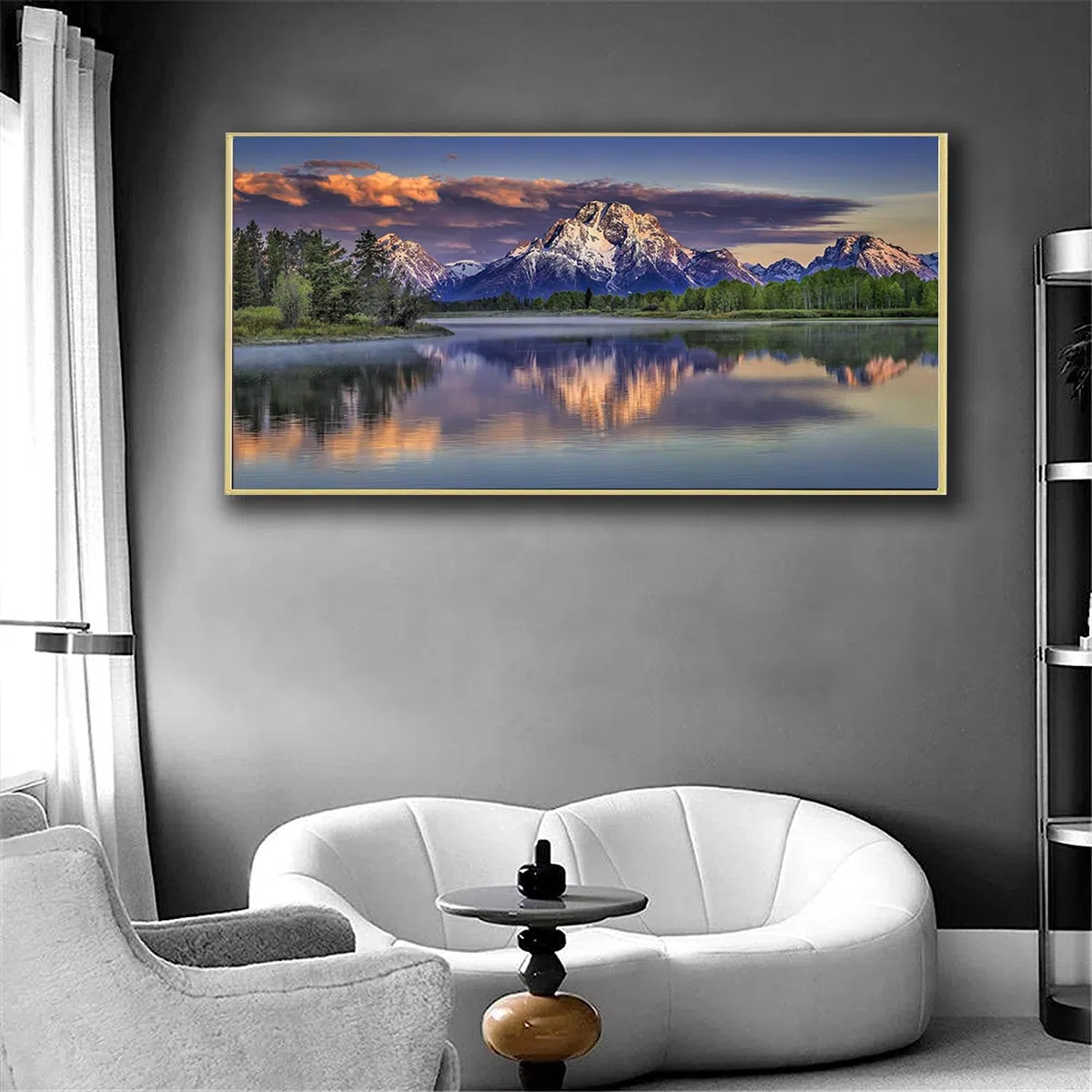 Hjjdiyes Pintura por Números para Adultos - Paisaje 80 x 40 cm, Kit de Pintura al Óleo XXL para Principiantes, Lienzo Sin Arrugas, Decoración del Hogar