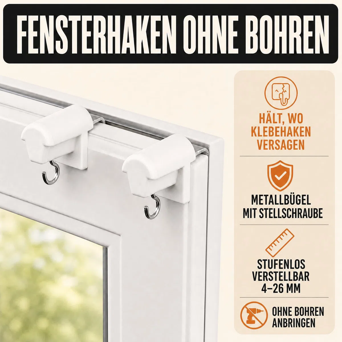 Soportes adhesivos para montaje de persianas MF, BFX25, WFX25