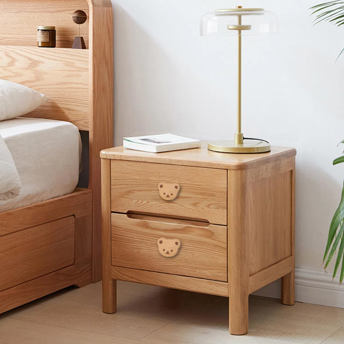 Genérico Tiradores Para Muebles Y Cajones 10 Piezas Con Diseño De Oso - Pomos Para Muebles De Baño De Madera - Tiradores Decorativos Para Cocina Baño Escritorio Armario Puerta