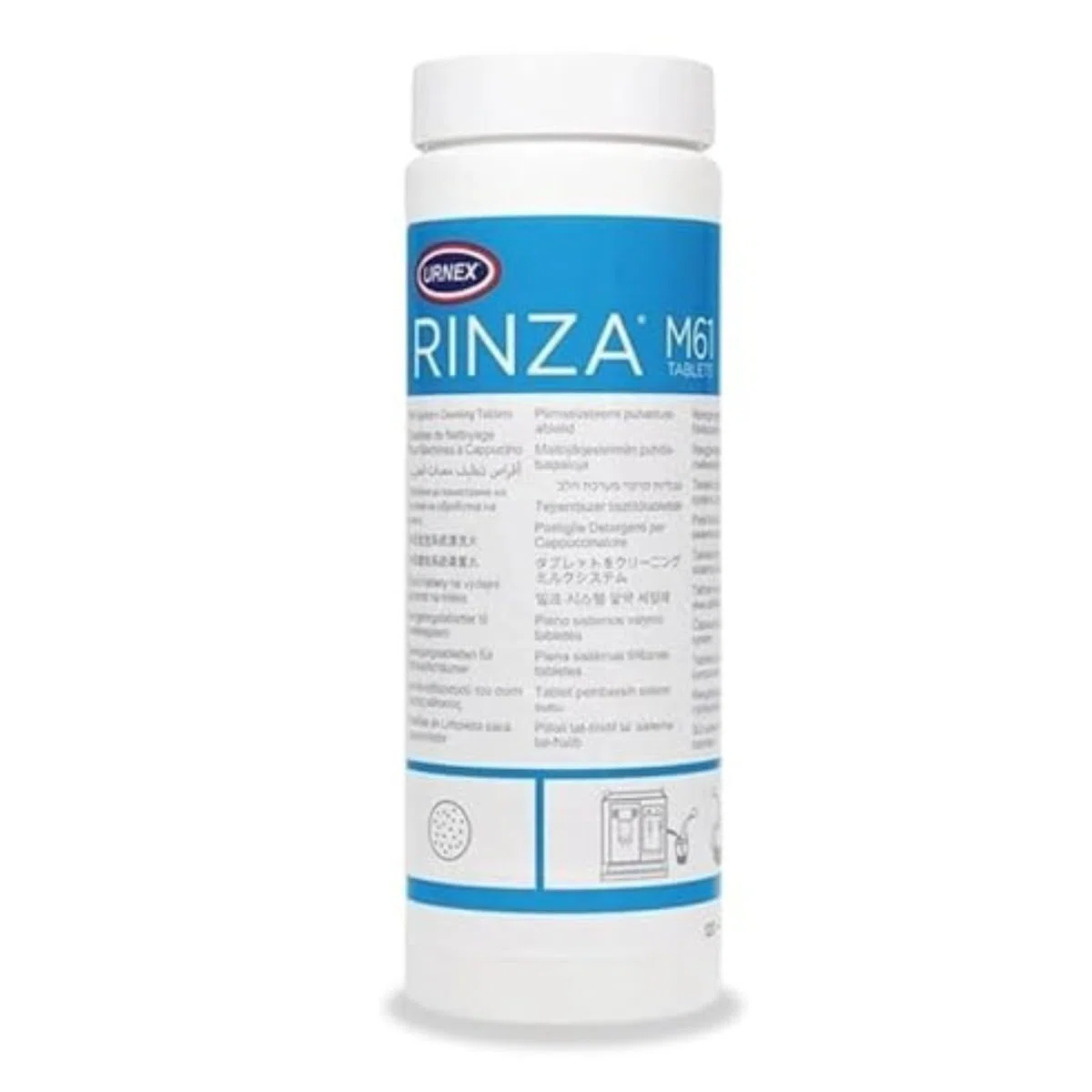 Pastillas limpiadoras para leche Urnex Rinza