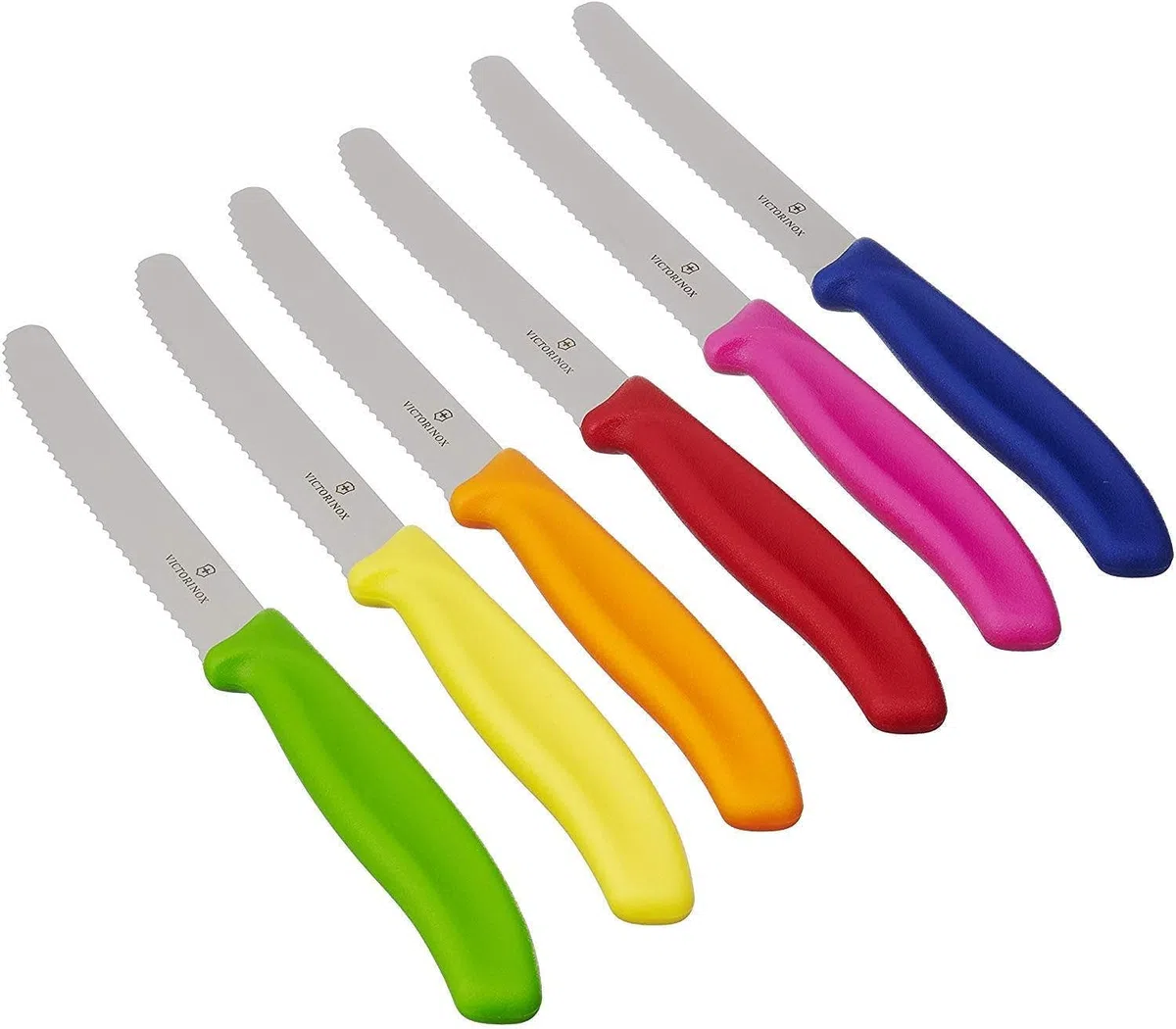 Victorinox Multicolor Swiss Classic - Juego de 6 Cuchillos de Mesa (Fabricado en Suiza)