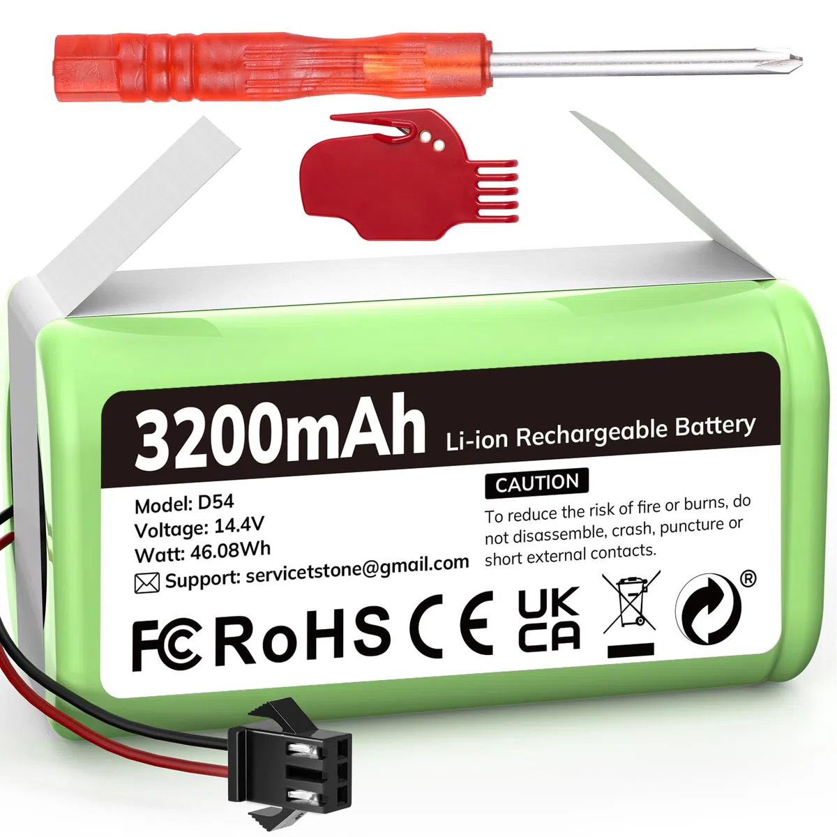 3200mAh Batería de Respuesto para Conga Excellence 1090 990 950 1790, Ecovacs Deebot N79 N79S DN622 RoboVac 11 11S 30 35C y IKOHS Netbot S14 S15