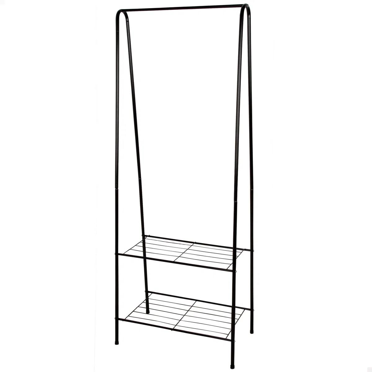 AKTIVE MAX Home Perchero de Ropa 60x35x151, Peso máximo soportado 15 kg, con Dos baldas para Zapatos, Accesorios, Almacenaje (18810)