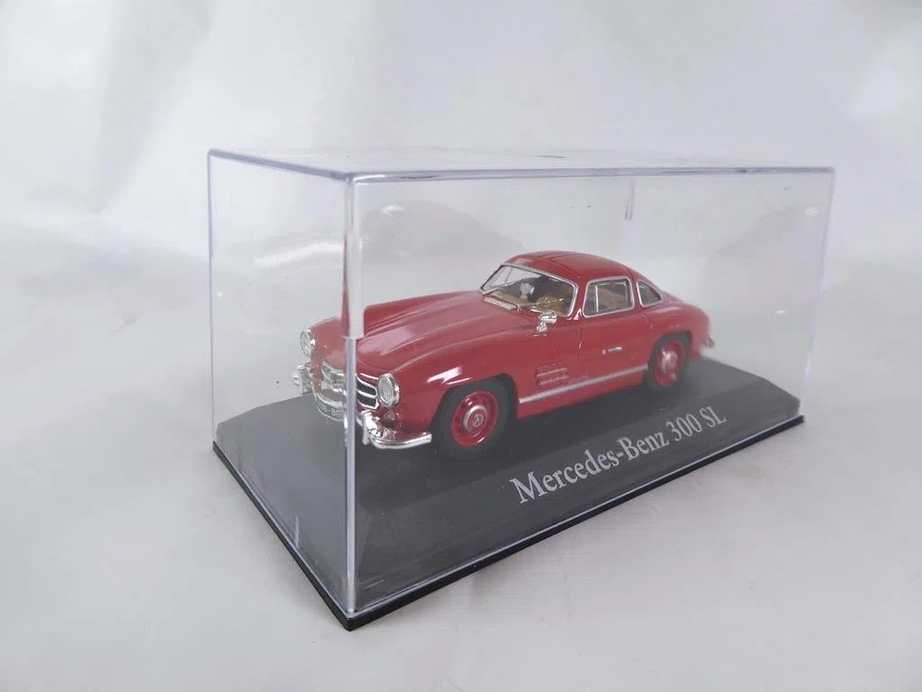 OPO 10 - Coche en Miniatura Compatible con Mercedes Benz 300 SL Rojo 1/43 (RBA23)