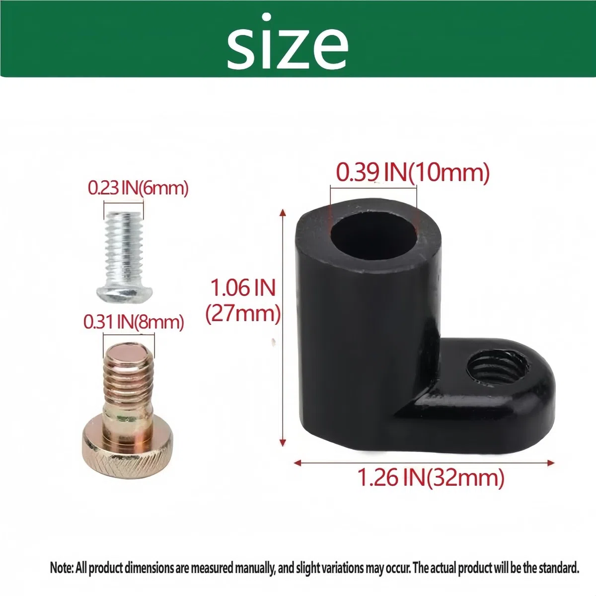 Soporte de Brazo oscilante for Motor de Ventilador Industrial: se Adapta a Ventiladores de 500/650/750 mm, se Adapta a Ejes de Motor de 10 mm, Pieza de Repuesto Duradera con Tornillos(1 Set)