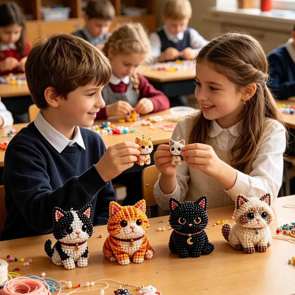 Genérico Kit Para Hacer Animales Con Cuentas,3D Divertidos Y Con Instrucciones | Kit hecho a mano de animales con cuentas,Para Los Principiantes, Profesionales Y Entusiastas De Las Manualidades