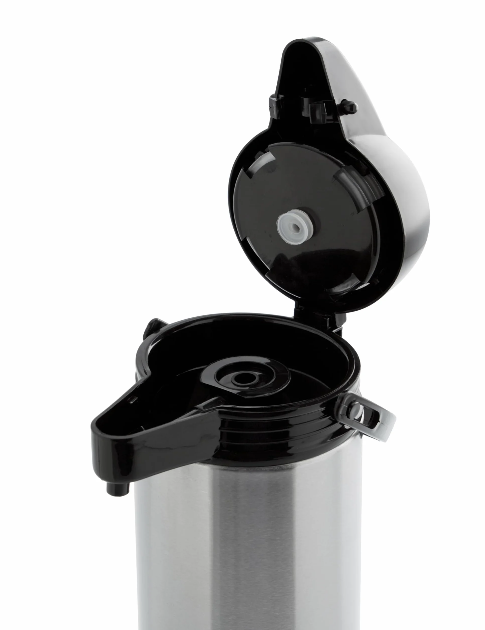 Quid 7520006 Xylon - Isotermo Café con Surtidor Doble Pared Vidrio/ Acero Inoxidable, 1.9 Litros, color Negro