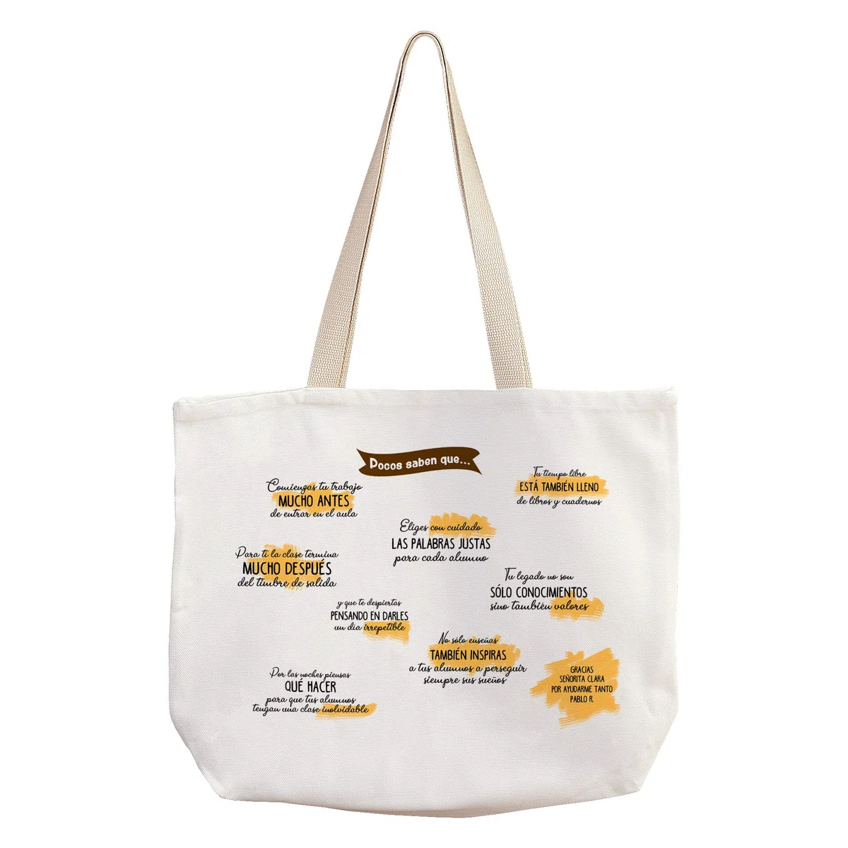LolaPix Bolsa tela regalo. Regalos para profesores. Bolso de tela. Varios diseños. SER PROFE