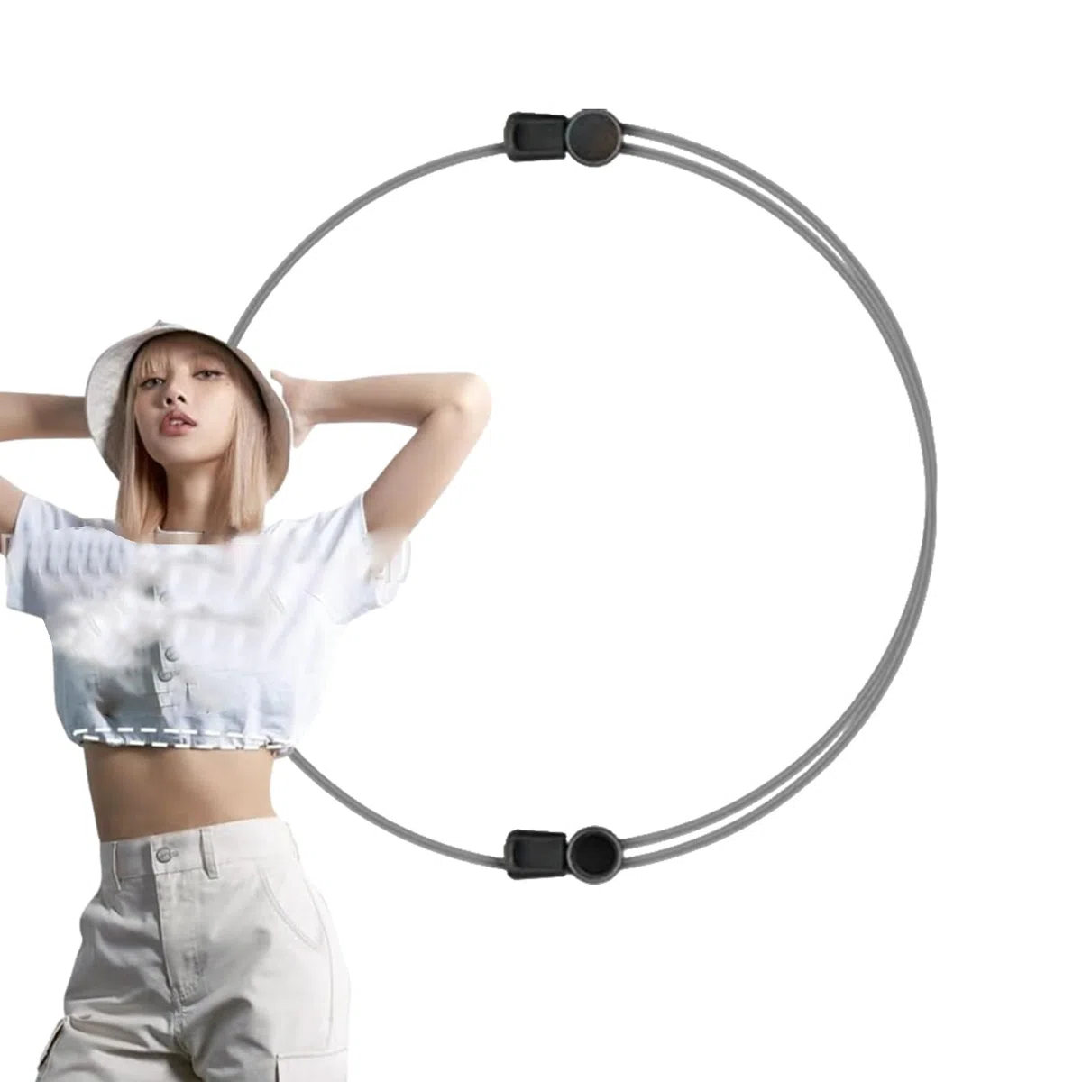Banda elástica para recortar, herramienta de contracción, ligera, elástica, cómoda, ajustable, banda de corte de camisa que transforma la forma en que tus camisetas Teksome