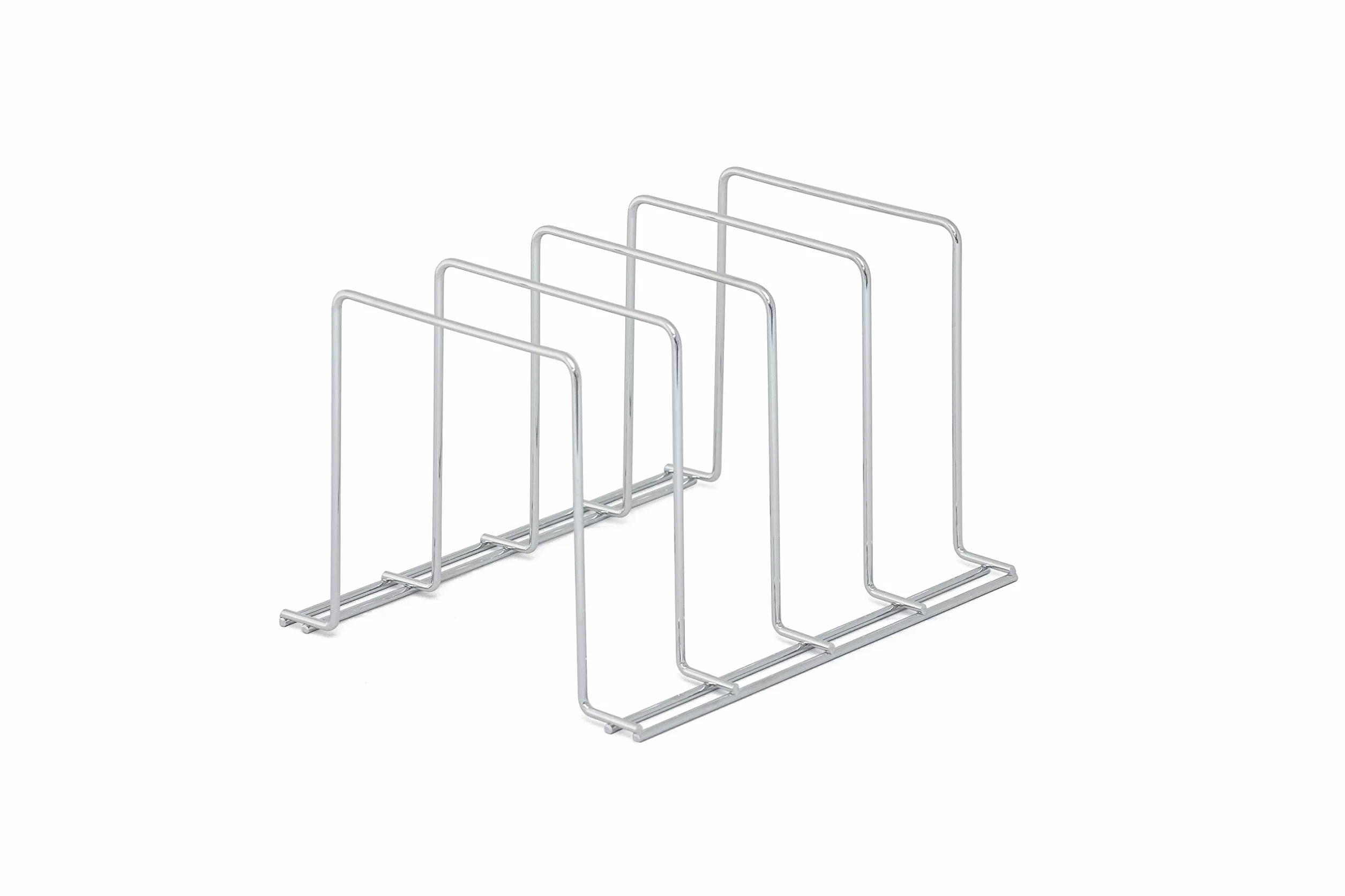 simplywire – Soporte para Bandejas de Horno y Tablas de Cortar - Almacenamiento de Sartenes - Organizador para Armarios de Cocina – Acero Recubierto de Cromo