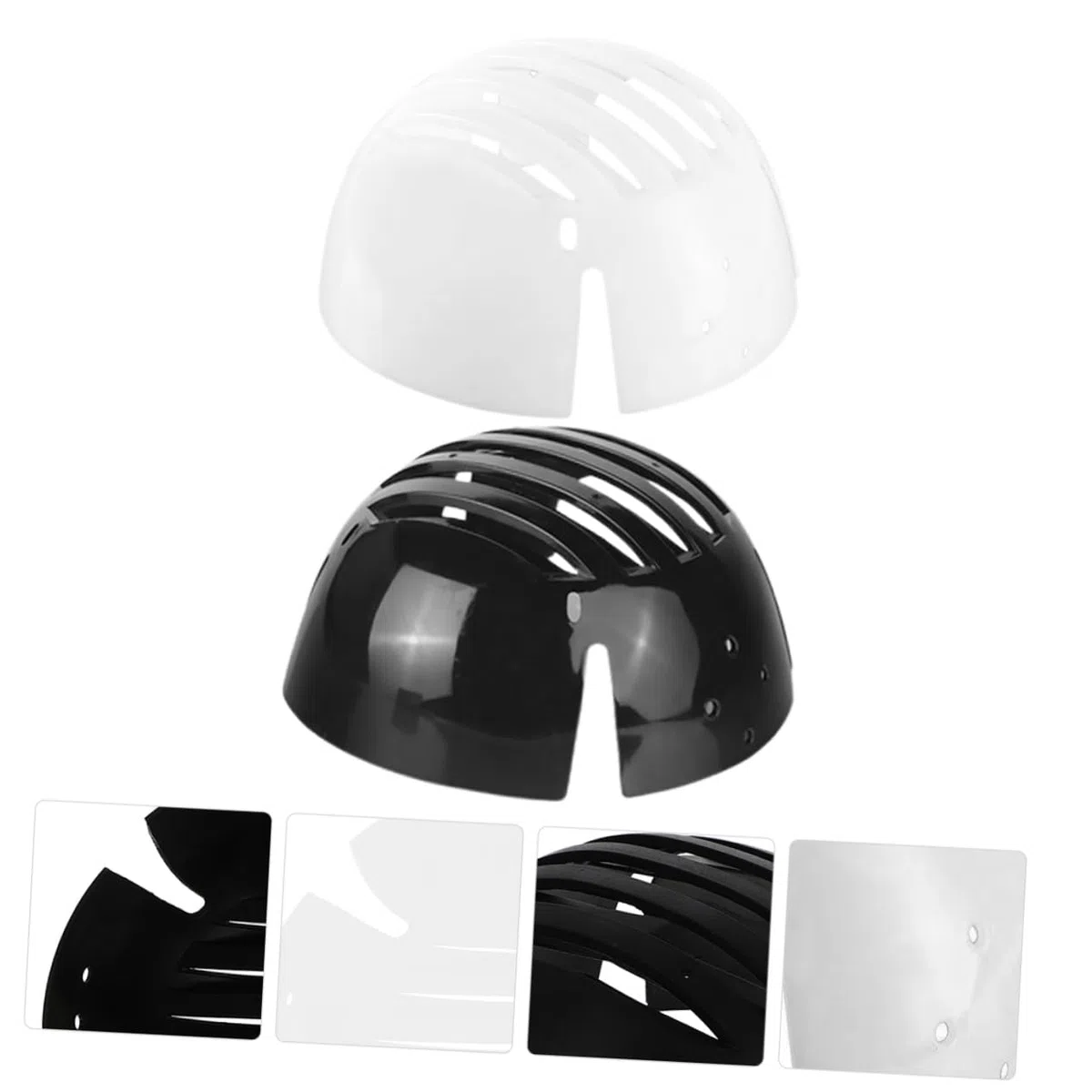 Inserto de Gorra de Béisbol Antichoque PE Negro, Protección Ligera y Transpirable para Casco Industrial, Compatible Gorras de Trabajo, Paquete de 2 Piezas para Uso Prolongado