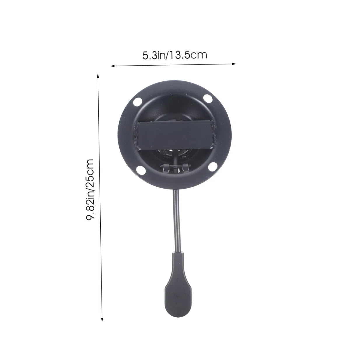 Placa Base Giratoria de Hierro para Silla de Oficina Capacidad de Carga Ajustable y Elevación, Accesorio Resistente para Reemplazo de Base Giratoria Negra