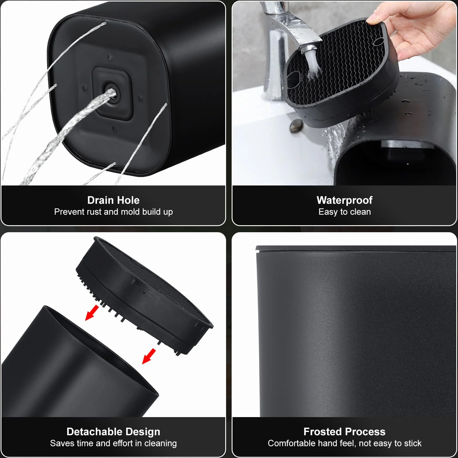 Soporte Cuchillos Cocina, Bloque para Cuchillos sin Cuchillos, Universal 21 Ranuras Desagüe Extraíble