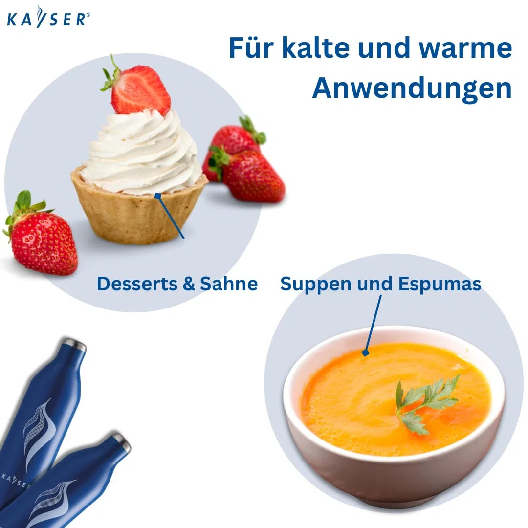 KAYSER K2227001 Cápsulas de nata Acero