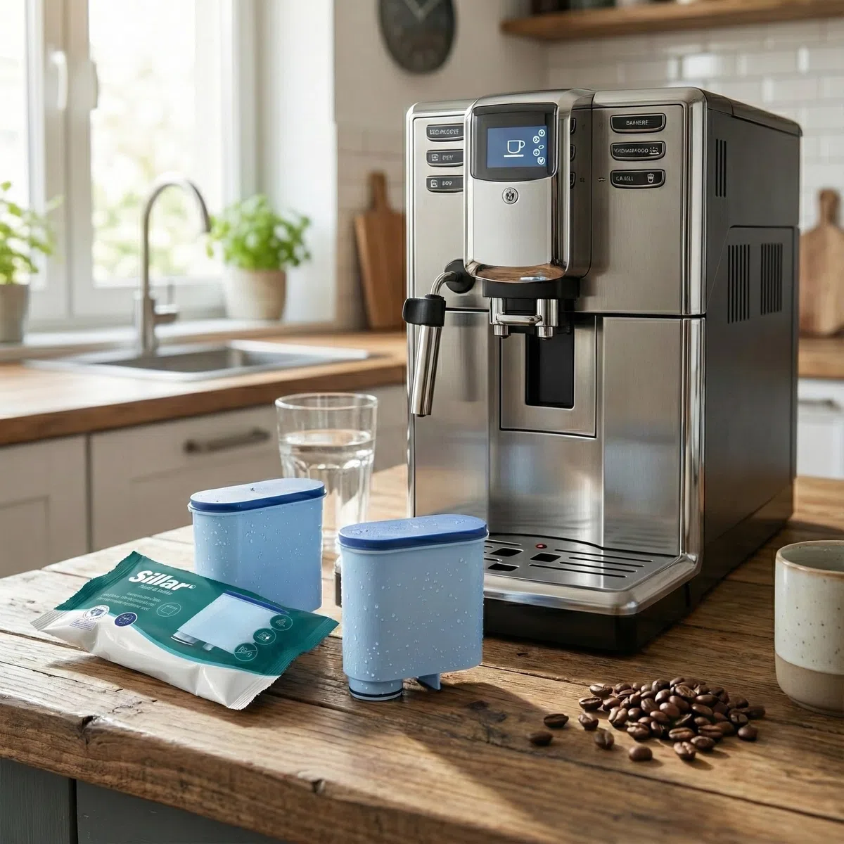 Sillar Cartucho de Filtro de Agua compatible con Philips AquaClean CA6903/10 & CA6903/22 – para Cafetera Automática, LatteGo & Saeco – Protección Antical y Mejor Sabor – Set de 5