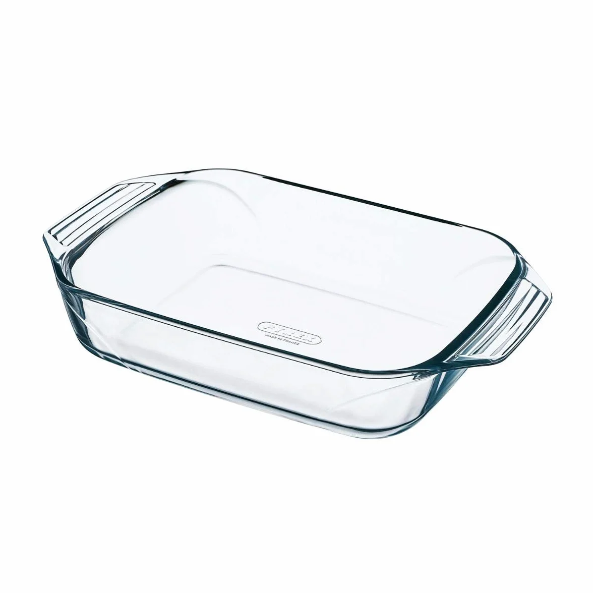 PYREX - Irresistible - Plato Rectangular de Vidrio para Hornear, Transparente, 31 x 20 cm