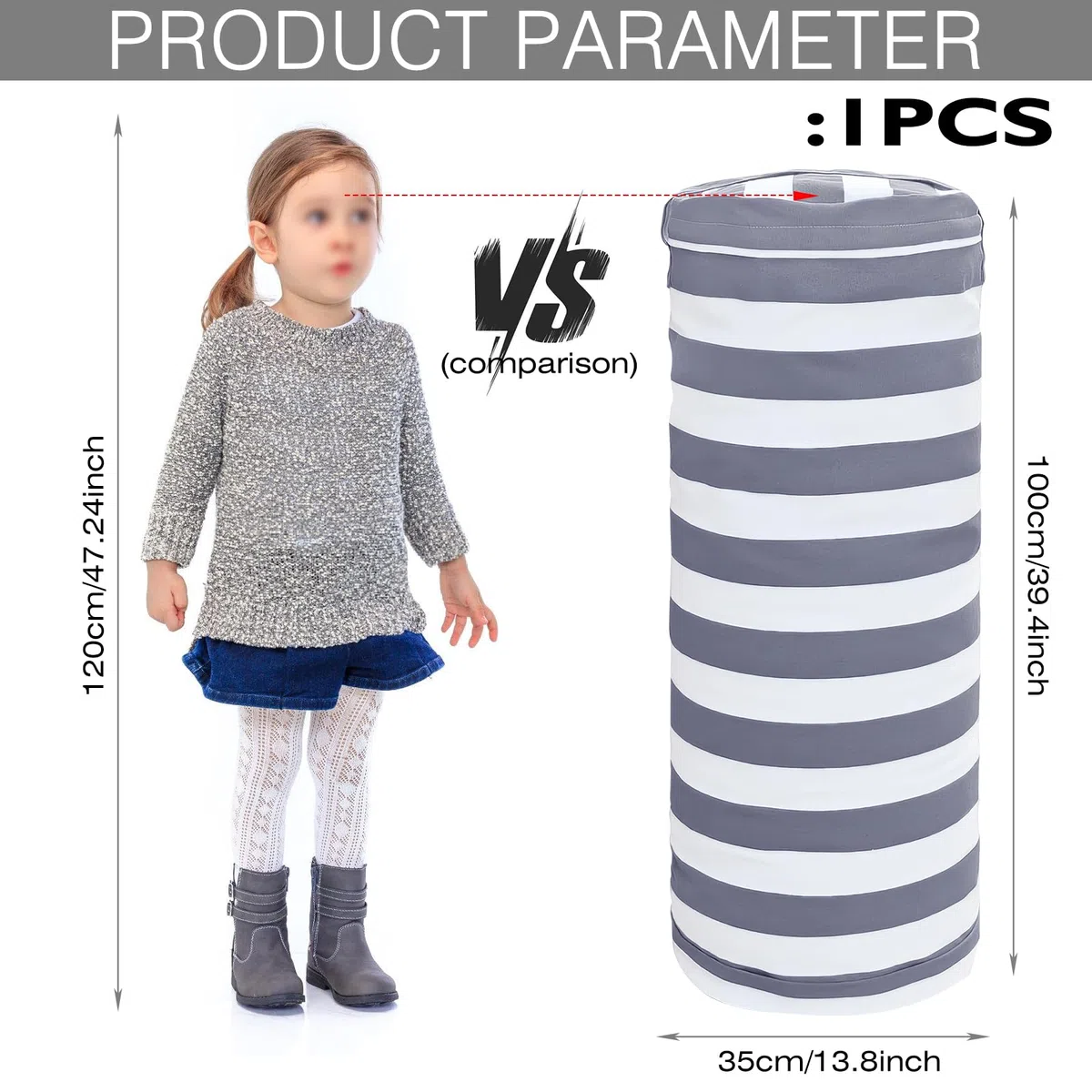 Puf multifuncional para niños, bolsa de almacenamiento para juguetes de lona, puf de almacenamiento para peluches