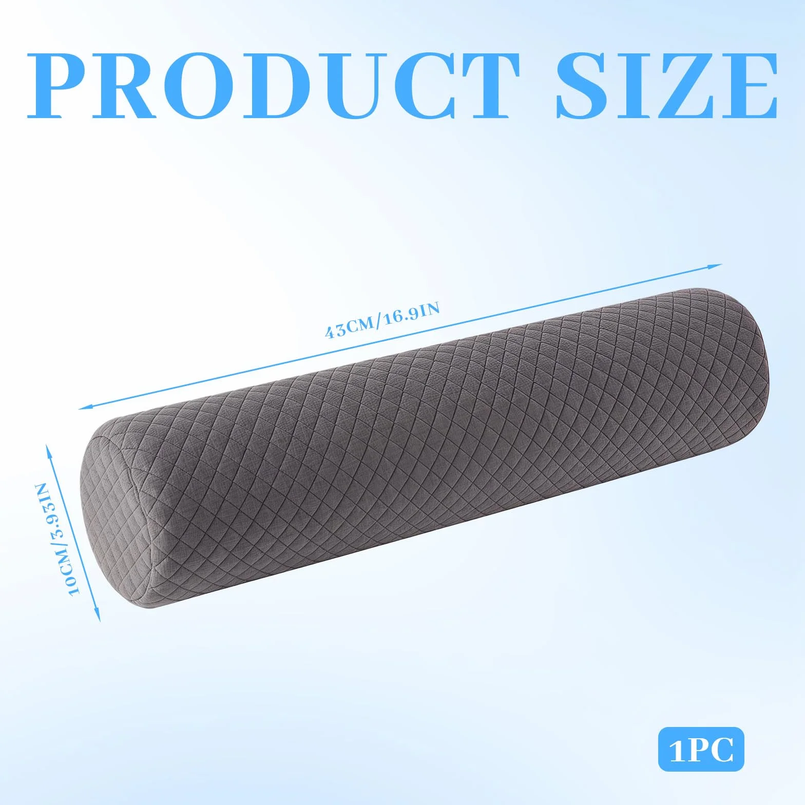 Almohada Cervical, cojín cilíndrico con Funda, cojín cómodo para Dormir y aliviar el Dolor