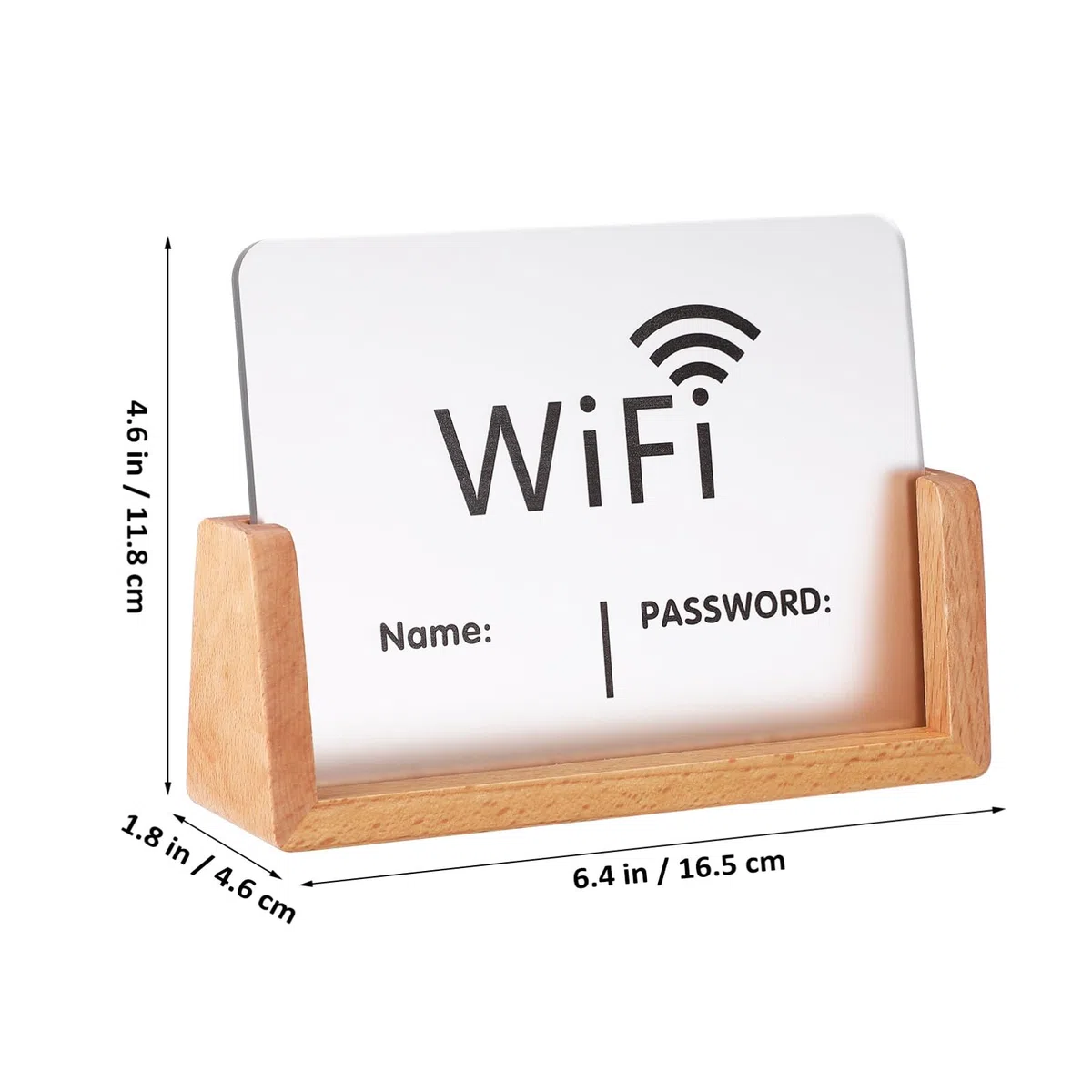Mobestech Cartel de WiFi Soporte de Letrero de Contraseña WiFi para Negocios Señal de Acceso para Invitados