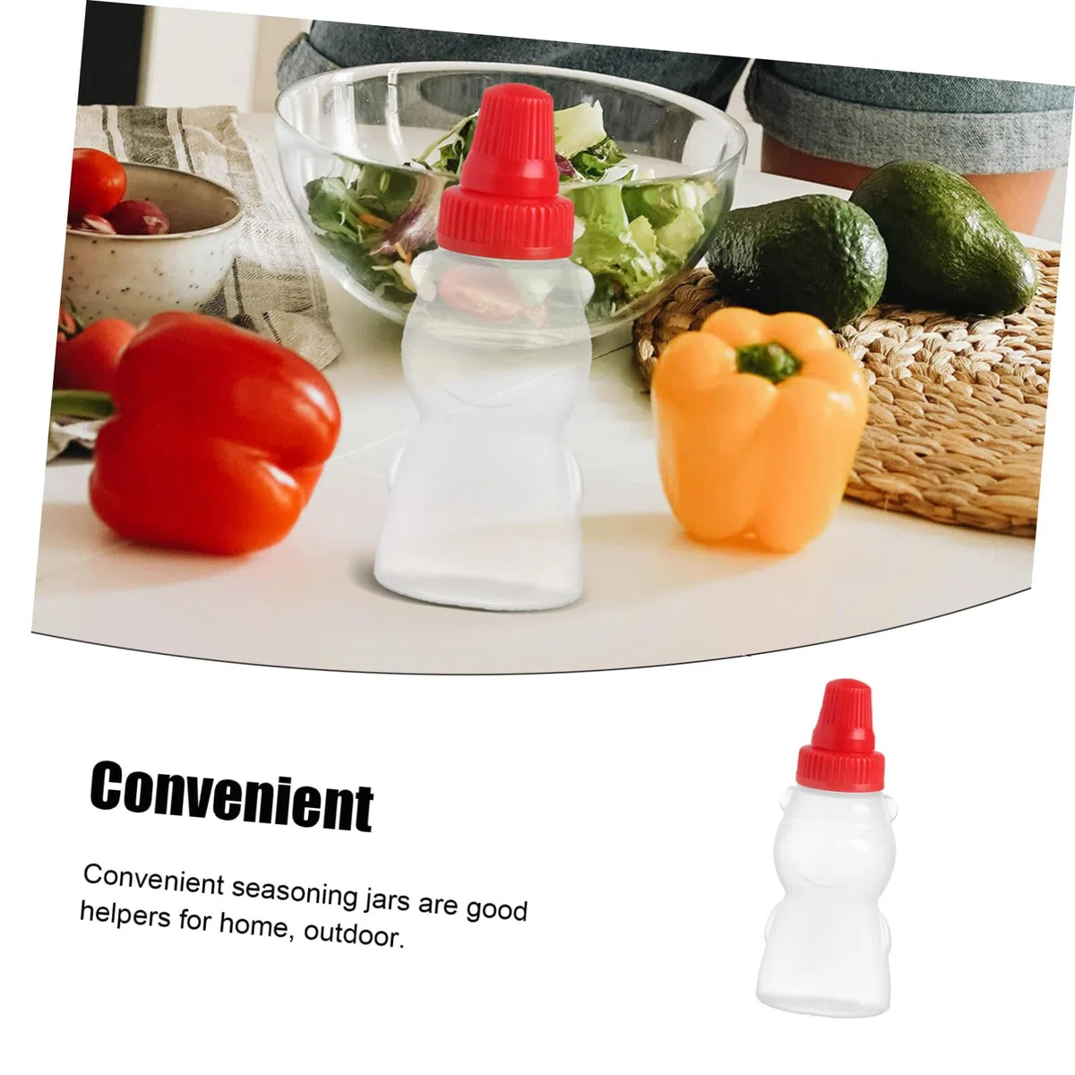 Juego de 8 Mini Botellas de Salsa de 23ml de Pe Tapas, Dispensadores de Condimentos Prácticos para Casa y Restaurante, Duraderas y Fáciles de Usar