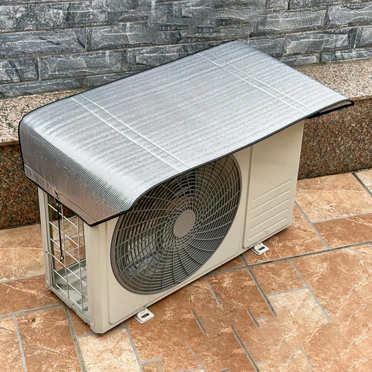 Cubierta de montaje para unidad exterior | Piezas y accesorios de aire acondicionado | Ocultador de CA, cubierta central de aire acondicionado, de unidad de aire acondicionado