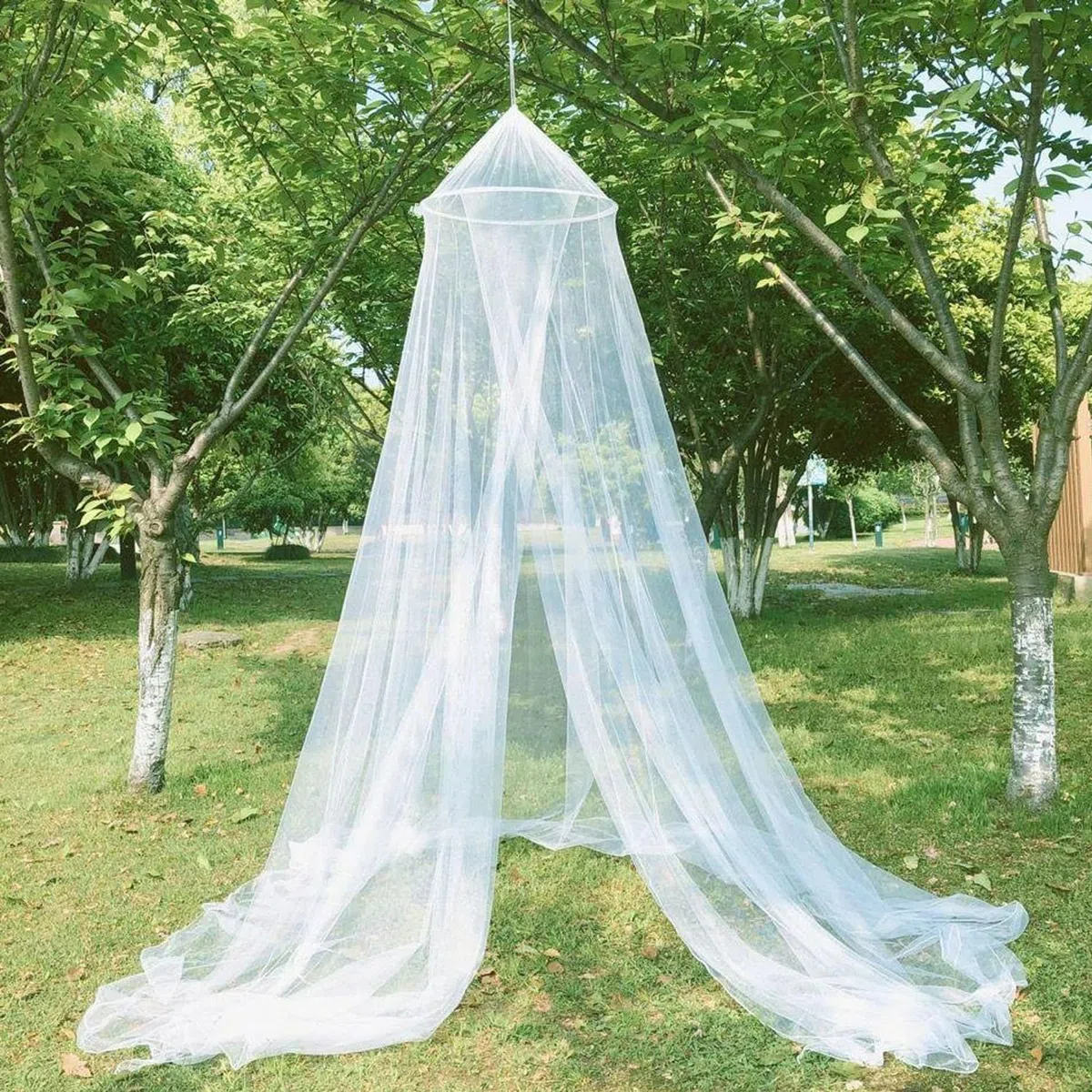 White Dome Malla Mosquitera, Mosquito Net Apertura Blanca, Mosquitero Grande Universal, Mosquiteras para Camas, Cama Portátil Mosquitose, Mosquitera Cama Matrimonio y Individual
