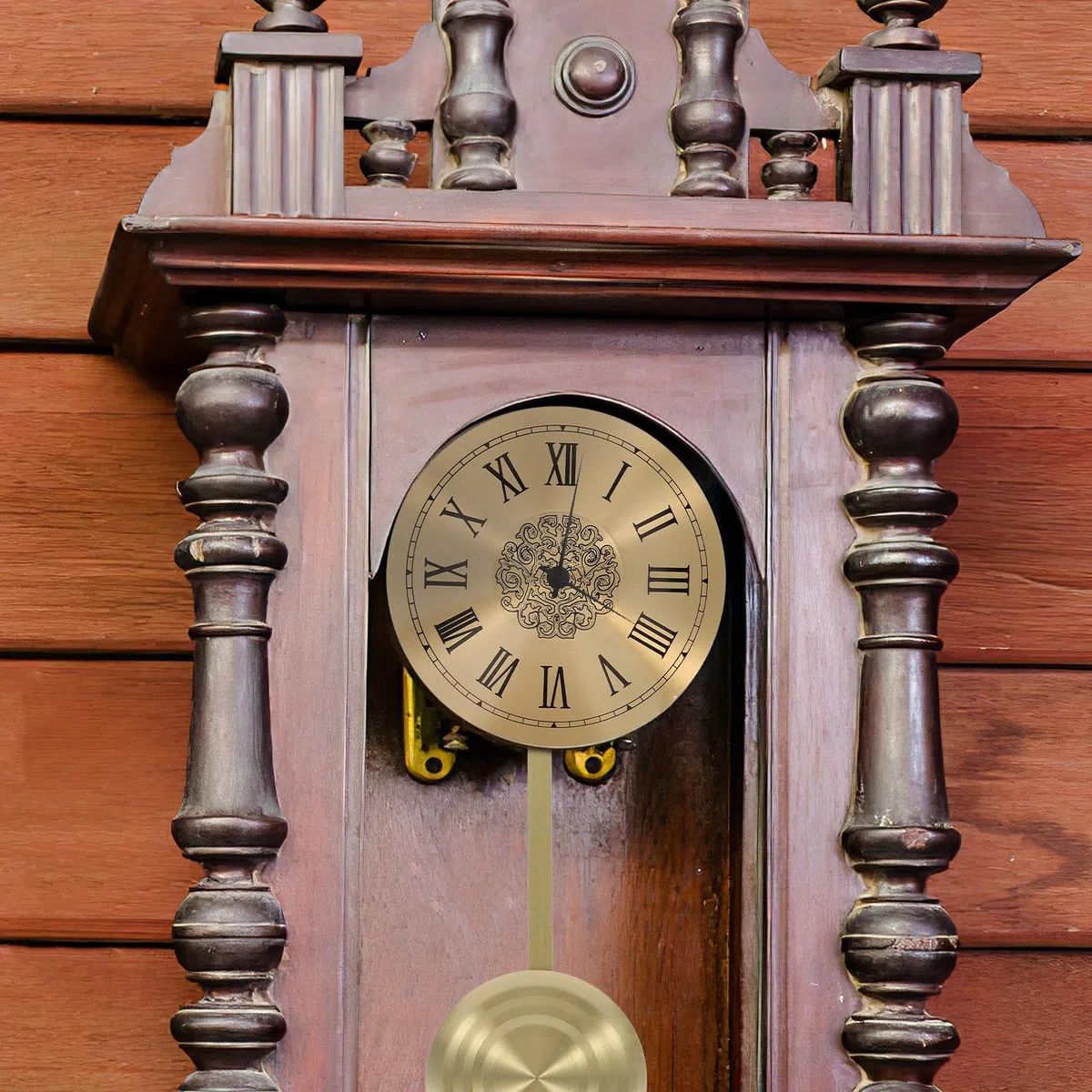 Esfera de Reloj de Aluminio para Reemplazo Disco Redondo y Bordes Suaves, Adecuado para Relojes de Pared de Salón y Proyectos de Bricolaje