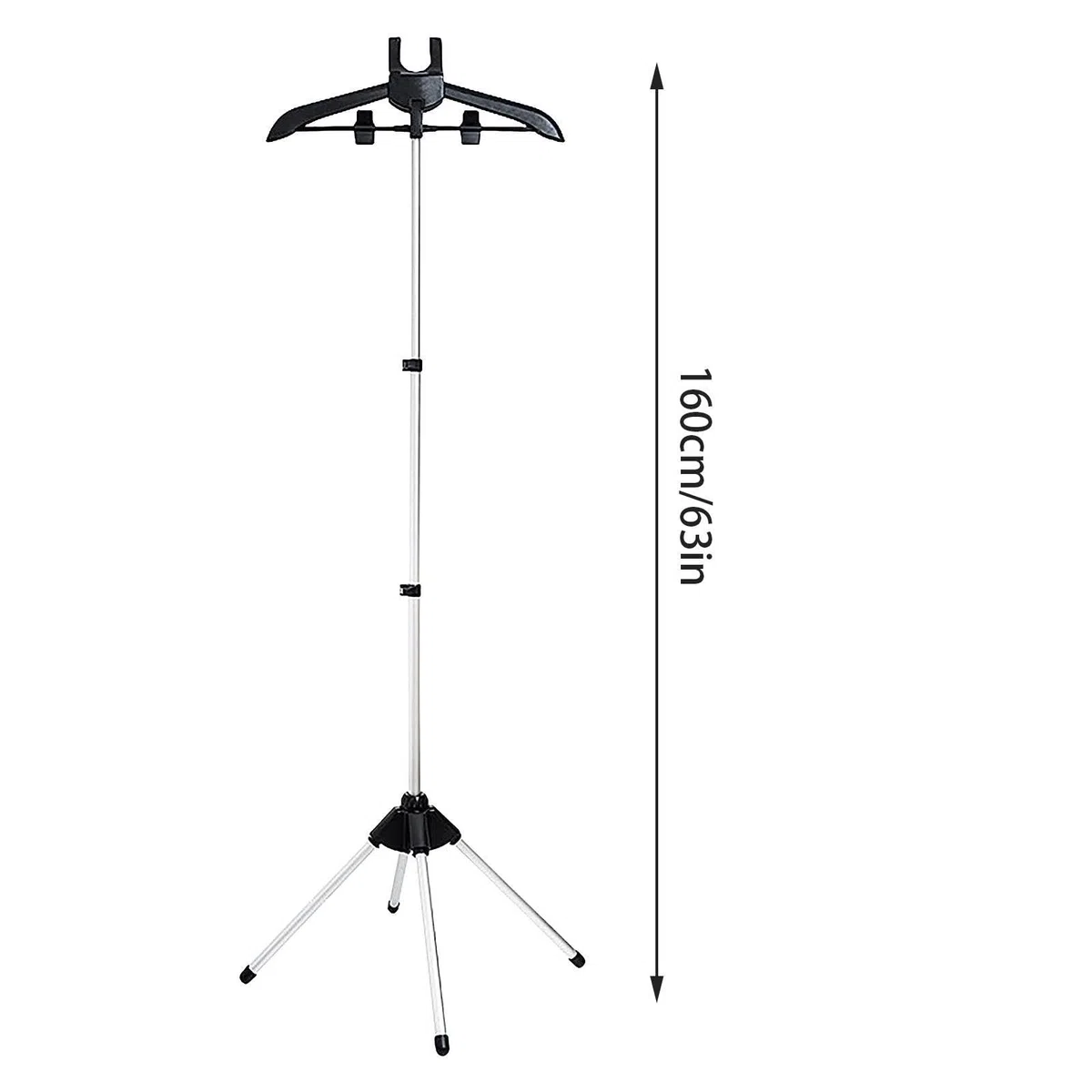 160cm Perchas para Plancha De Vapor Soporte De Planchado Vertical Percha para Ropa Al Vapor Telescópico Aleación De Aluminio Percha para Máquina Planchar Colgante con Guantes De Hierro