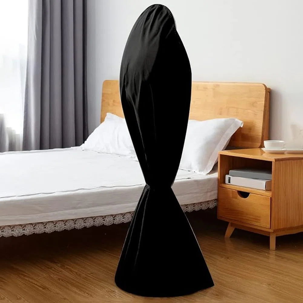Cubierta para ventilador de pedestal de tela Oxford 210D, cubierta protectora para ventilador de suelo, cubierta impermeable para ventilador de polvo, 145 x 75 cm