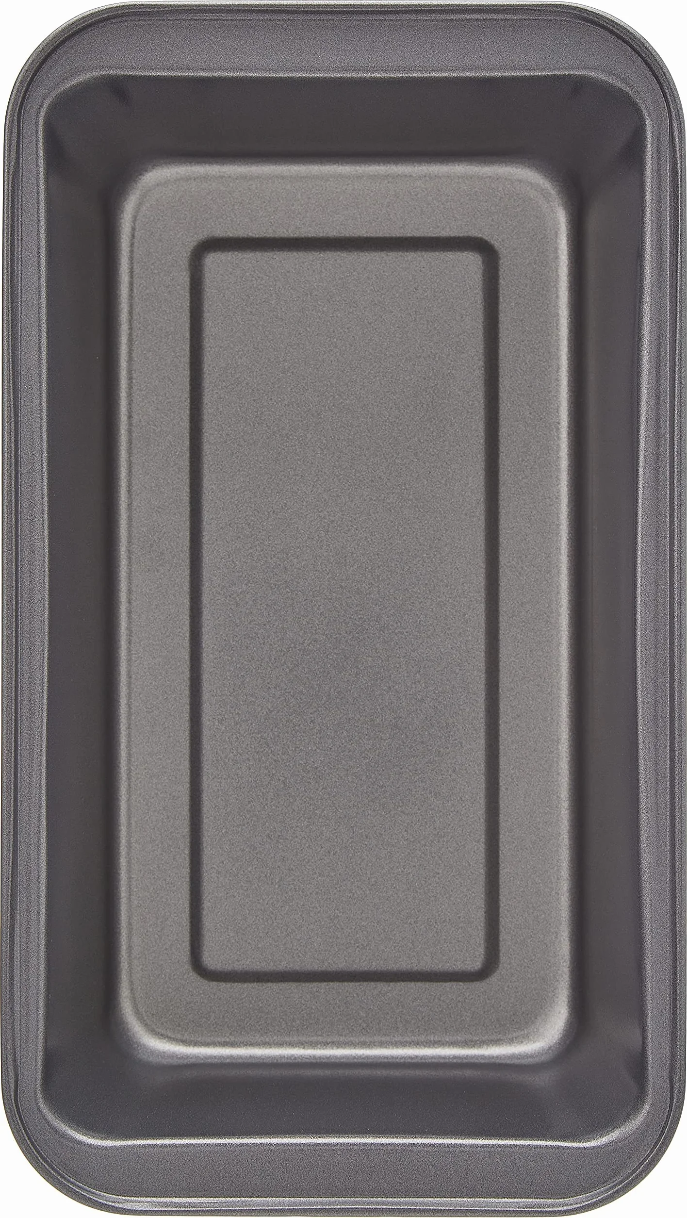 Amazon Basics Rectangular Molde antiadherente para pan de acero al carbono, 27 x 15 x 7 cm, paquete de 2, Gris