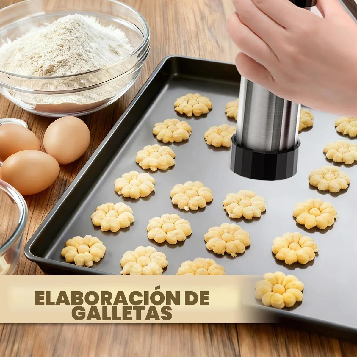 Churreras para Churros Acero Inoxidable Profesional,Prensa de Repostería para Galletas,Máquina para Hacer Churros con 16 Plantilla,8 Boquilla y Cepillar,Biscuit Maker Machine para Churro Galletas
