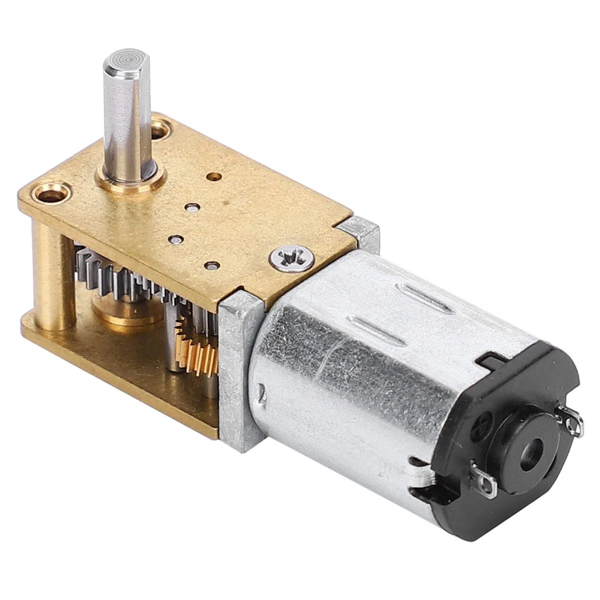 Mini Micro Motor de Engranajes de Metal N20 DC12V Reducción de Velocidad CW/CCW Micro Motor Mini Caja de Engranajes Motor de reducción de Velocidad de Alto par para Coche RC Robot Modelo(DC12v27RPM)